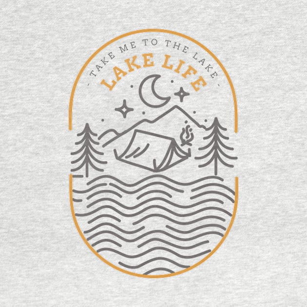 Lake Life Lake Lover by Tip Top Tee's